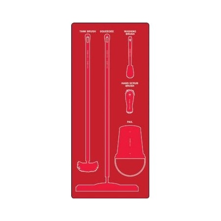 Accuform WET ZONE STOREBOARDS ULTRA PSB711RDRD PSB711RDRD